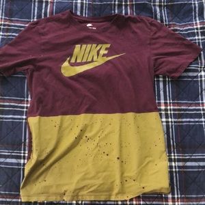 Burgundy 2 Tone Nike Tee